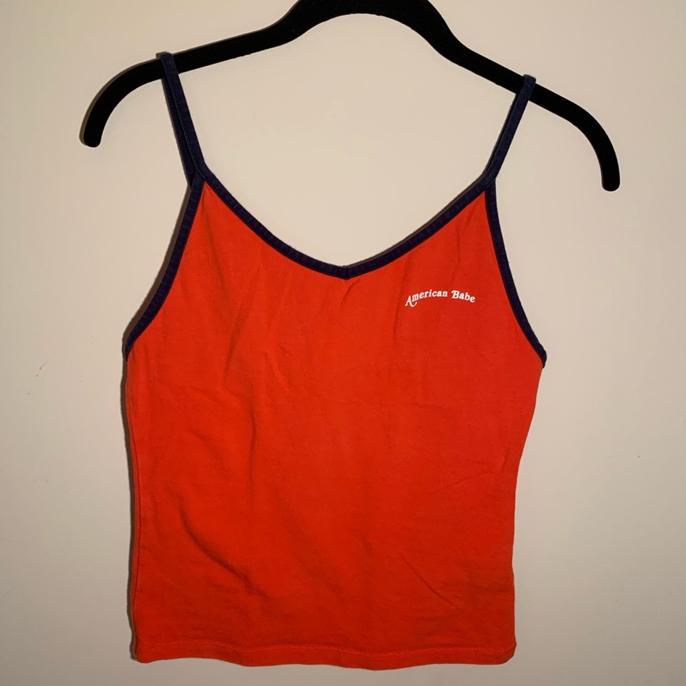 “American Babe” Orange Camisole
